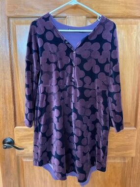 Velvet babydoll dress - S